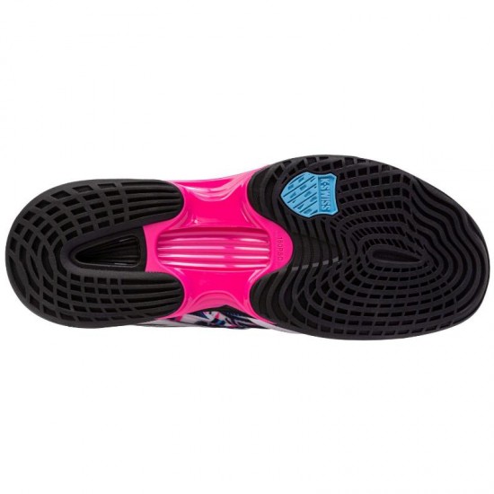 Kswiss Speedtrac Padel branco preto rosa sapatos neon