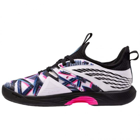 Kswiss Speedtrac Padel branco preto rosa sapatos neon