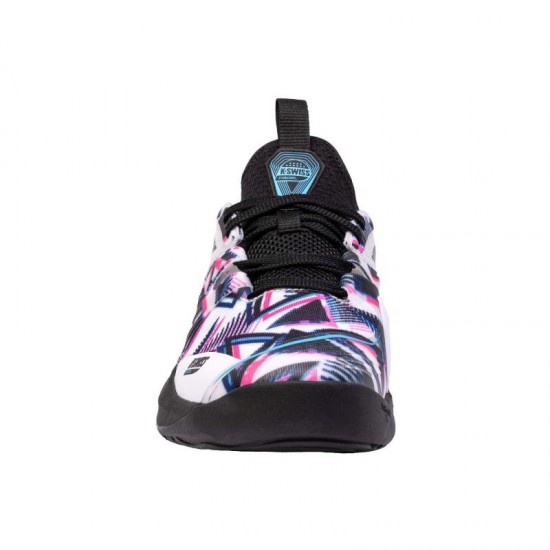 Kswiss Speedtrac Padel Blanc Noir Rose Neon Chaussures