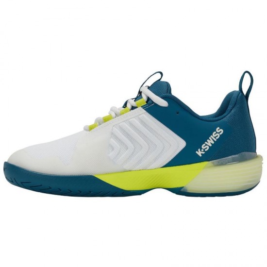 Baskets Kswiss Ultrashot 3 Blanc Bleu Jaune Fluor