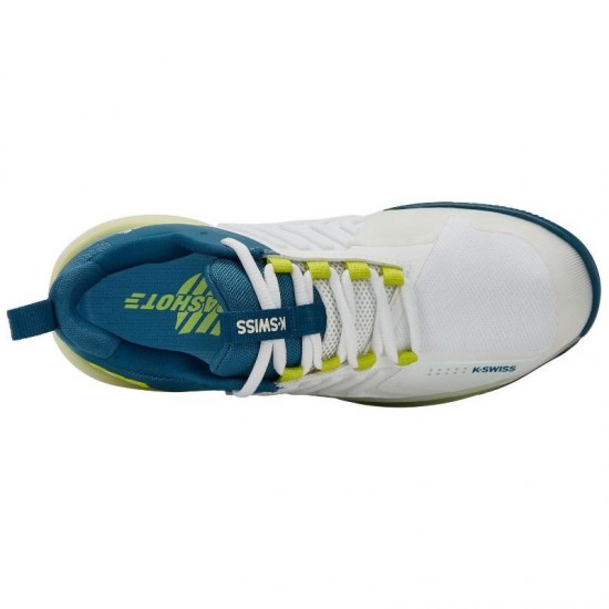 Sneakers Kswiss Ultrashot 3 Bianco Blu Giallo Fluor