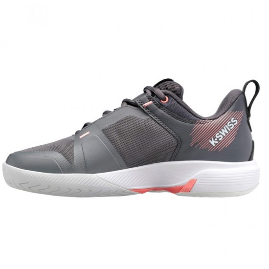 Kswiss Ultrashot Team Grigio Rosa Sneakers Donna