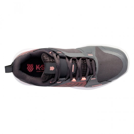 Tenis Kswiss Ultrashot Team Gray Pink para Mulheres