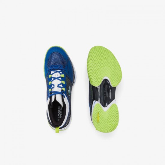Lacoste AG-LT 21 Ultra Blue Lime Sneakers Bianco