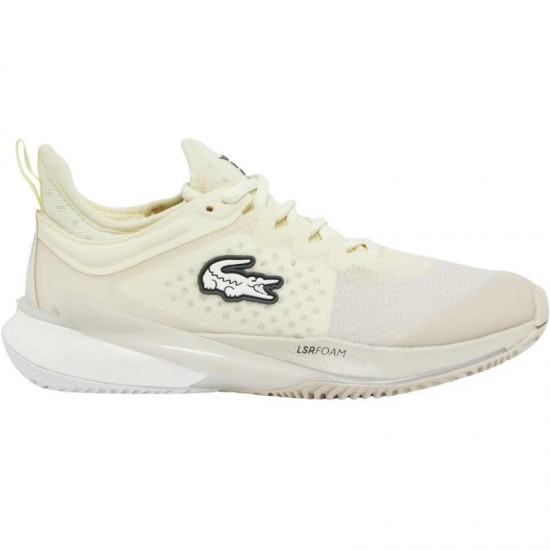 Lacoste AG-LT23 Lite Clay Bianco Giallo Sneakers Donna