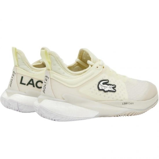 Baskets Femme Lacoste AG-LT23 Lite TERRE BATTUE Blanc Jaune