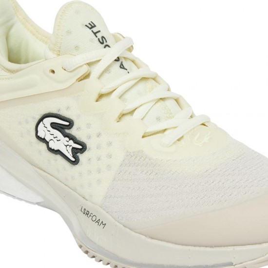 Zapatillas Lacoste AG-LT23 Lite Clay Blanco Amarillo Mujer