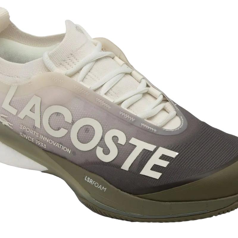 T?nis Lacoste AG-LT25 Lite Branco Caqui para Mulheres