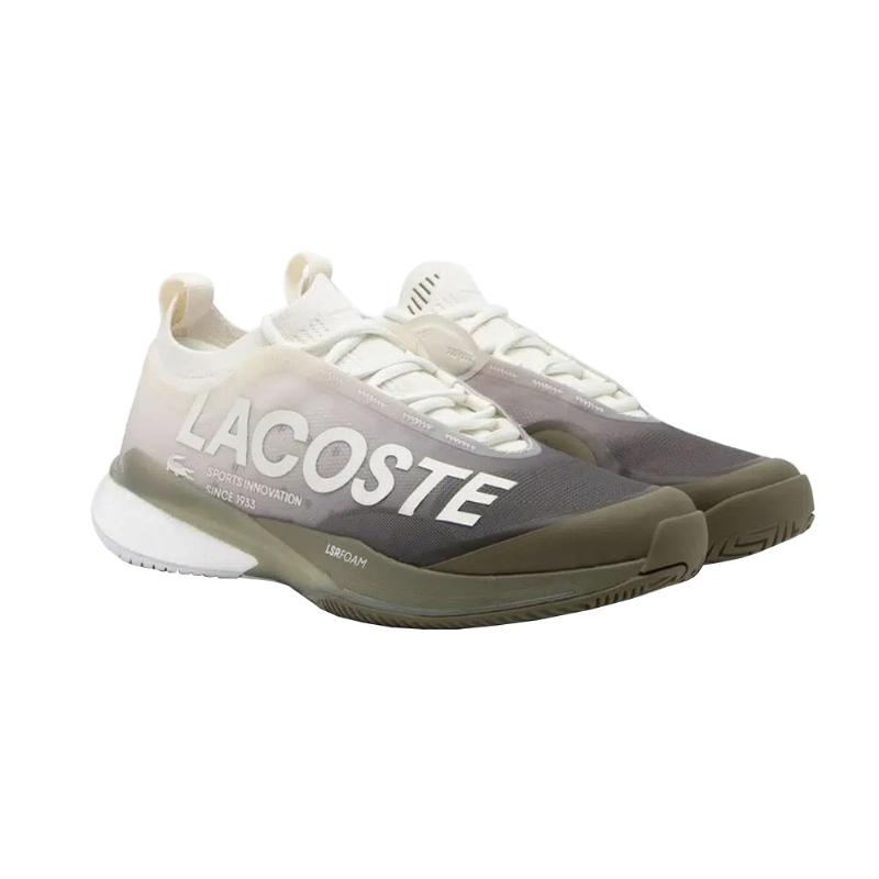 T?nis Lacoste AG-LT25 Lite Branco Caqui para Mulheres