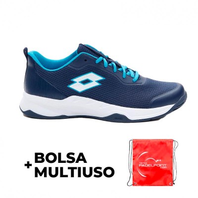 Chaussures Lotto Mirage 600 Marino Blanc Bleu