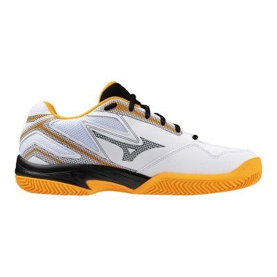 Scarpe Mizuno Break Shot 4 Padel Bianco Blu Arancione