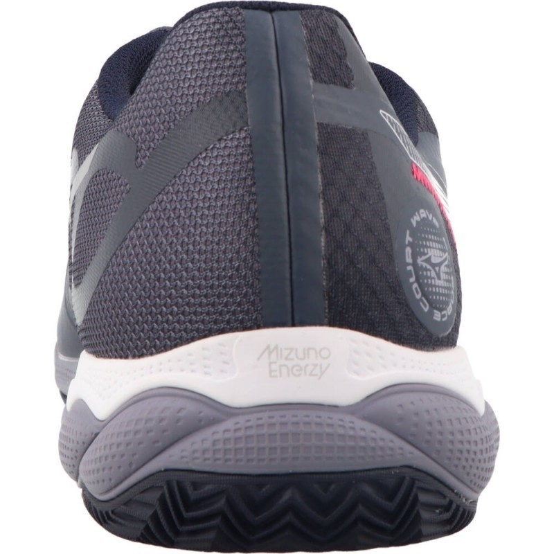 T?nis Mizuno Wave Enforce Court Clay Cinza Branco Azul