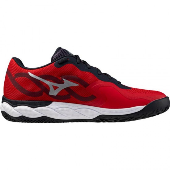 Mizuno Wave Enforce Court Padel Rosso Bianco Nero Sneakers