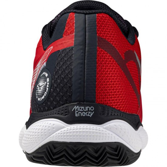 Mizuno Wave Enforce Court Padel Vermelho Branco Preto Tenis