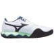 Mizuno Wave Enforce Tour 2 Terre Battue Blanc Vert Bleu Sneakers