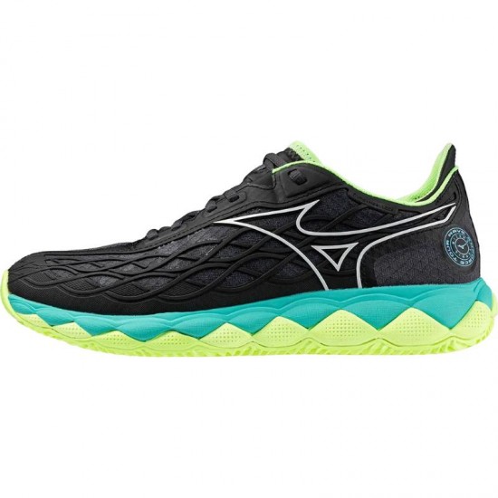 Mizuno Wave Enforce Tour Clay Nero Bianco Lime Sneakers