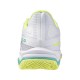 Baskets Femme Mizuno Wave Exceed Light 2 TERRE BATTUE Blanc Noir Lime