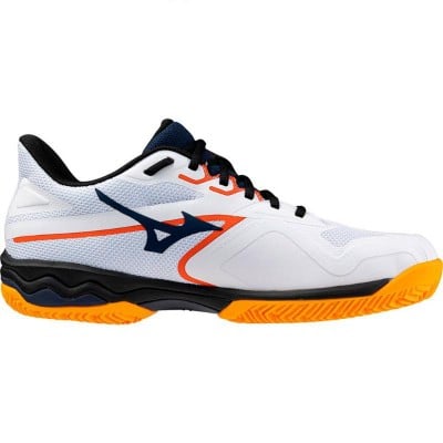 Scarpe Mizuno Wave Exceed Light 2 Padel Bianco Blu Arancione