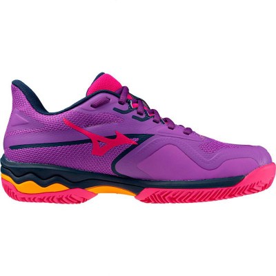 Scarpe Mizuno Wave Exceed Light 2 Padel Viola Bianco Fucsia Donna