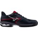 Mizuno Wave Exceed Light 2 Padel Preto Branco Vermelho Sapatilhas