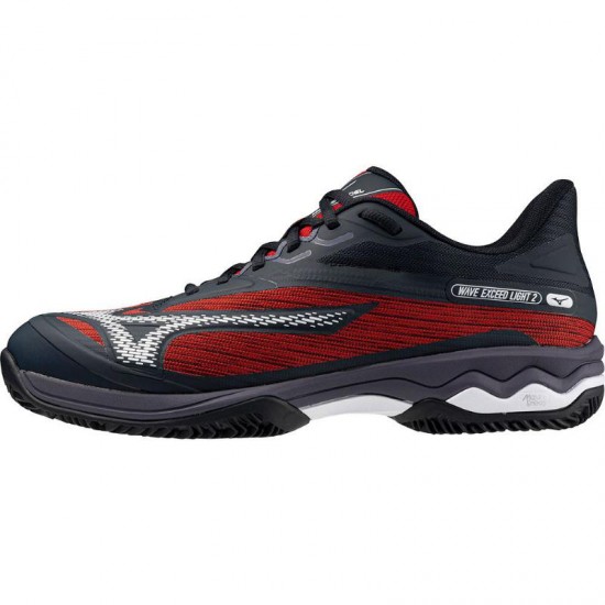 Sneakers Mizuno Wave Exceed Light Light 2 Padel Nero Bianco Rosso