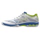 Baskets Mizuno Wave Exceed Light White Blue Lime Acid