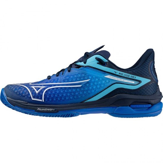 Mizuno Wave Exceed Tour 6 Clay Azul Branco T