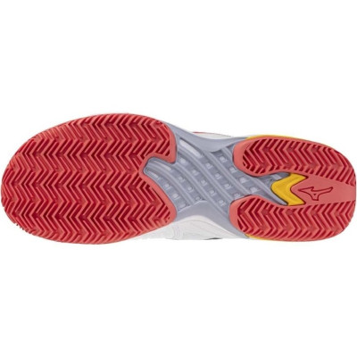 Mizuno Wave Exceed Tour 6 Clay White Coral Gray Women''s Sneakers