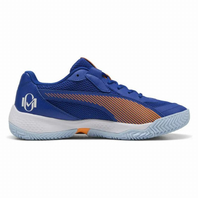 Tênis Puma Momo Gonzalez Nova Court Azul Laranja