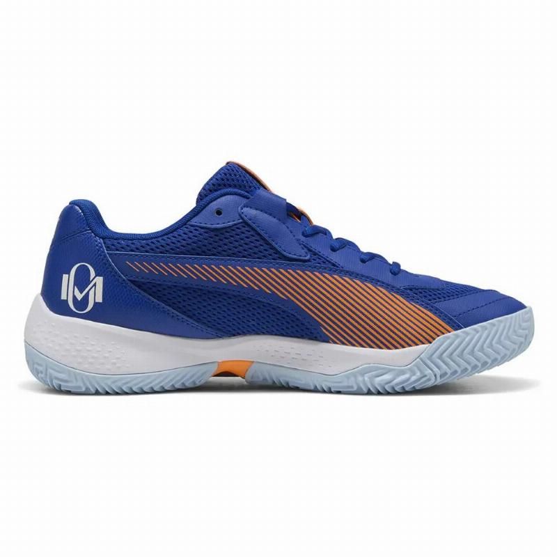 T?nis Puma Momo Gonzalez Nova Court Azul Laranja