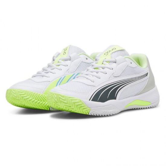 Puma Nova Court White Blue Green Sneakers