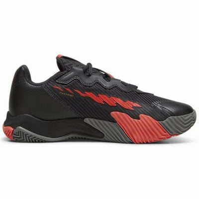 Puma Nova Elite Grigio Scuro Nero Rosso Sneakers