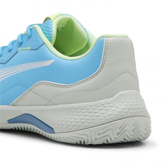 Puma Nova Smash Shoes Bright Blue White Grey