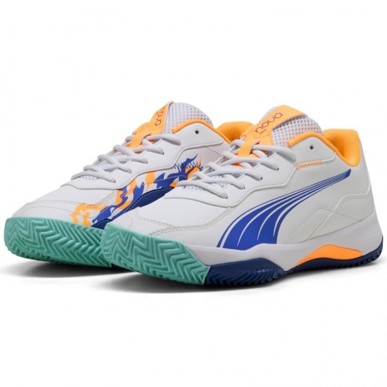 Puma Nova Smash White Blue Orange Sneakers