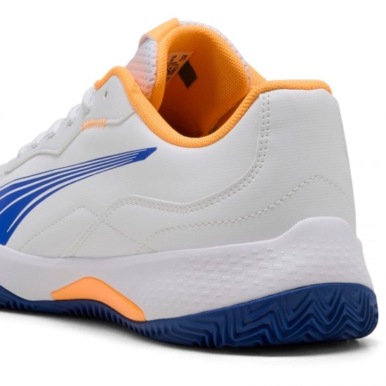 Puma Nova Smash Blanc Bleu Orange Baskets