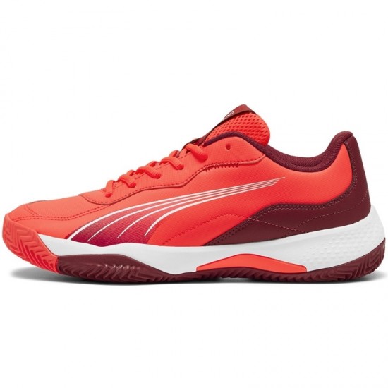 Puma Nova Smash Baskets Rouge Blanc Bourgogne