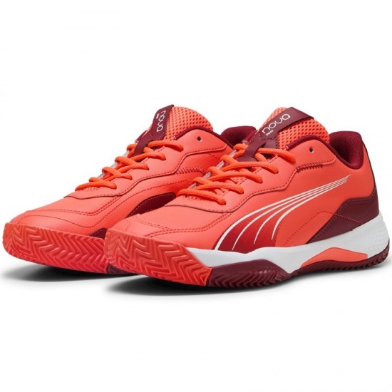 Puma Nova Smash Rosso Bianco Borgogna Sneakers