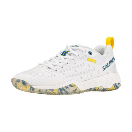 Salming Rebel Sneakers Branco Azul Amarelo