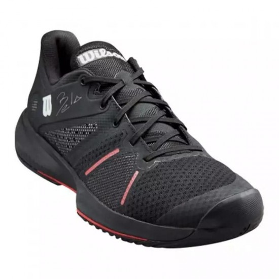 Zapatillas Wilson  Bela Pro Negro Rojo Amapola