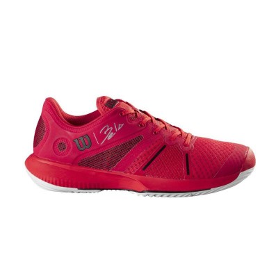 Wilson Bela Pro Red Poppy Sneakers Blanc Noir