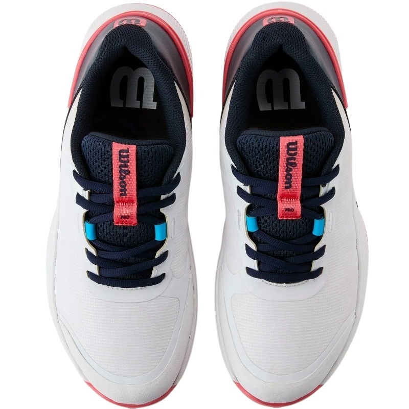 Wilson Intrigue Pro Clay Bianco Blu Navy Sneakers Donna