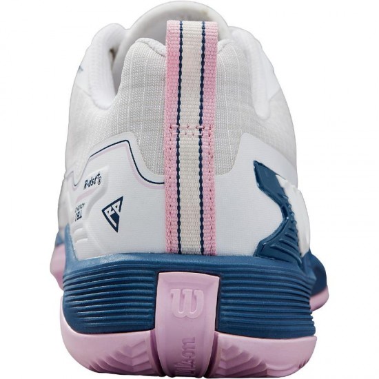 Wilson Rush Pro 4.5 Clay White Blue Women''s Sneakers