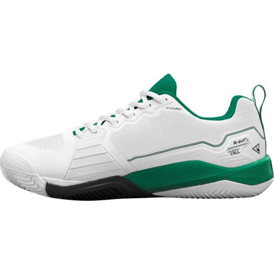 Wilson Rush Pro 4.5 Clay Bianco Verde Nero Scarpe da ginnastica