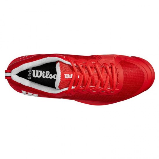 Tenis Wilson Rush Pro 4.5 Clay Vermelho Branco