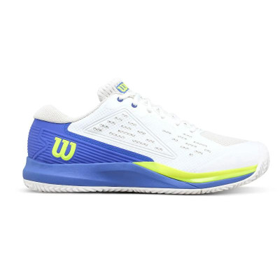 Wilson Rush Pro Ace Blanc Bleu Amparo Baskets