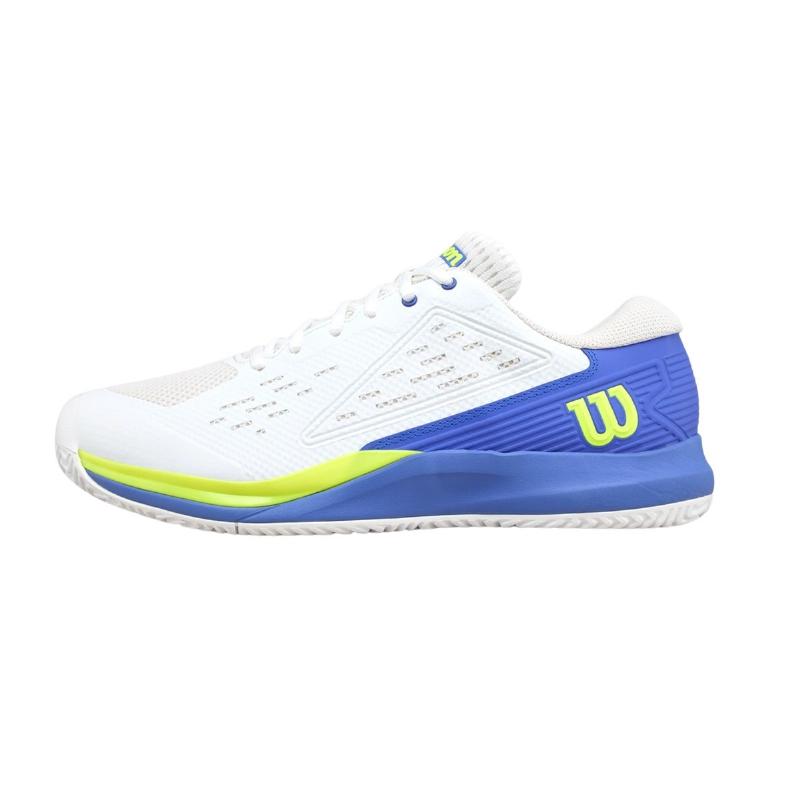 Wilson Rush Pro Ace Blanc Bleu Amparo Baskets