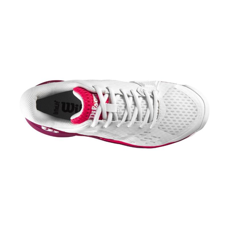 Wilson Rush Pro Ace White Bordeaux Junior Sneakers