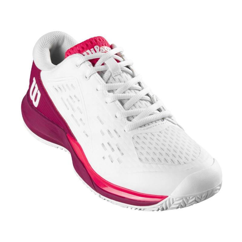 Wilson Rush Pro Ace White Bordeaux Junior Sneakers