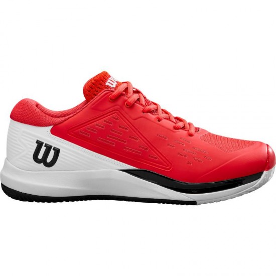 Wilson Rush Pro Ace Clay Rosso Bianco Nero Sneakers