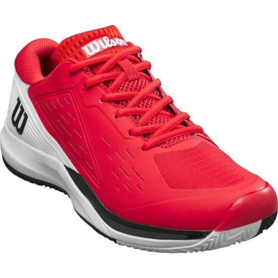 Wilson Rush Pro Ace Clay Rosso Bianco Nero Sneakers